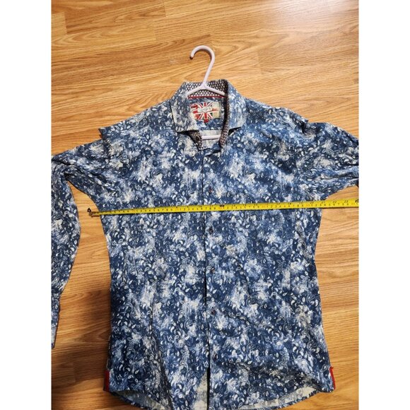 7 Downie St. Long Sleeves Shirt Size 5 White and Blue Pre-Owned - Picture 5 of 8